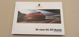 Porsche 911 991 GTS Hardcover Broschüre 2017 - Deutsch