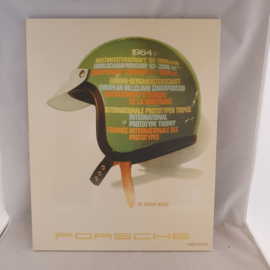 Porsche 1964 BP Dunlop Bosch helm muurschild - versie met drukfout