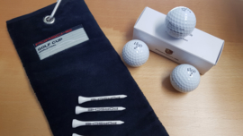 Porsche Golf Tee + Porsche Golf Serviette + Set de balles de golf Porsche