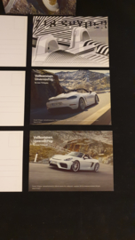 Porsche postcards 718 Spyder and 718 Cayman GT4 - Vollkommen Unvernunftig