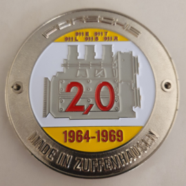 Grill badge - Porsche 911 E/T/L/S/R Aircooled 2.0L 1964/1969 Zuffenhausen