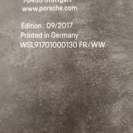 Porsche brochure Exclusive Manufaktur 2017 - Frans