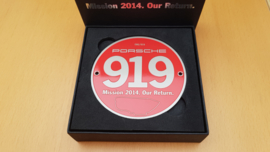 Grill badge - Porsche 919 Mission 2014 "Our Return"