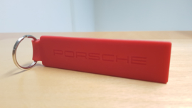 Porsche Keychain GTS-Red rubber