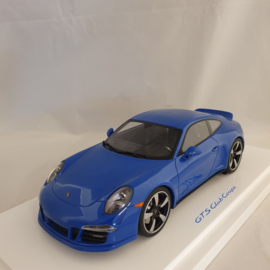Porsche 911 991 Carrera GTS Club Coupé Amérique 2015 bleu 1/18 GT Spirit WAX02100006