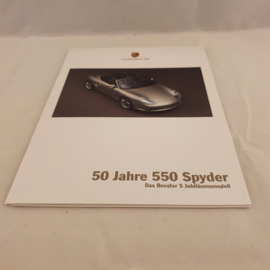 Porsche Boxster S 50 years 550 Spyder brochure 2003 - DE WVK 302 010 04