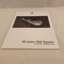 Porsche Boxster S 50 jaar 550 Spyder brochure 2003 - DE WVK 302 010 04