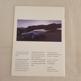 Porsche Boxster 986 Brochure 1996 - NL WVK14619197