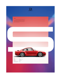 Porsche collection officielle, estampe de 70 ans - 7 affiches