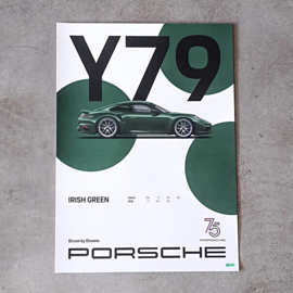 Porsche poster set 75 years Driven by Dreams  - 4 posters WAP0504700R75Y
