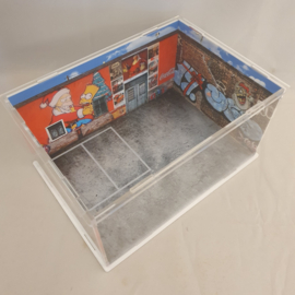 Diorama Porsche RWB graffiti de Noël 1/64 Moxtoys