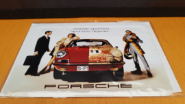 Porsche Classic carte postale en métal elegante Sportiva