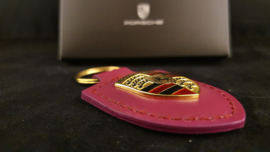 Porsche keychain with Porsche emblem - Rubystone