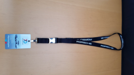 Porsche 70th anniversary lanyard with badge - black