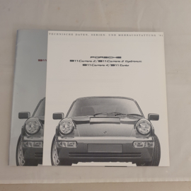Brochure Porsche 911 964 Carrera et Turbo 1991 - WVK127110