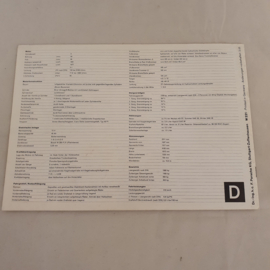 Porsche 911 sales brochure 1965 - W221 D