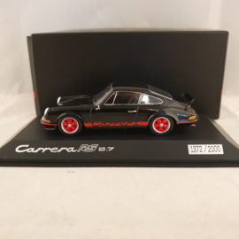 Porsche 911 Carrera RS 2.7 1973 Zwart/Rood 1:43 Spark - WAP0201160PRS2