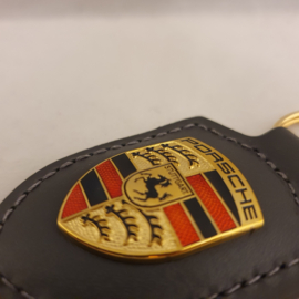 Porsche sleutelhanger met Porsche embleem - grijs WAP0500970H