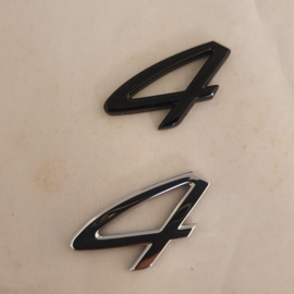 Emblème Porsche "4" 3 cm