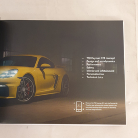 Porsche 718 Cayman GT4 Hardcover Brochure 2021 - EN