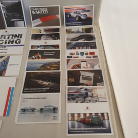 Porsche-Sammlung von Marketingkarten