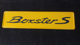 Porsche showroom Kentekenplaat - Boxster S