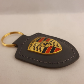 Porsche keychain with Porsche emblem - grey WAP0500970H