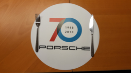 Porsche 70 Jahre Jubiläum Aufkleber