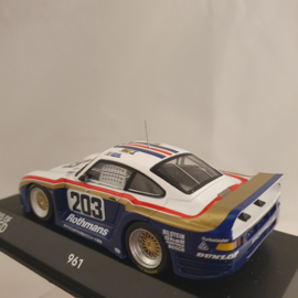 Porsche 961 Rothmans #203 Le Mans 1987 1/43 Spark WAP0209610MKED