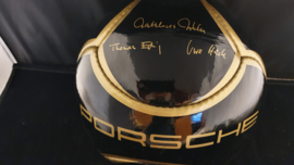 Porsche Respekt ball - Fußball schwarz mit Gold