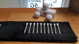 Porsche Golf Abschlag Tee + Porsche Golf Handtuch + Set Porsche Golf Bälle