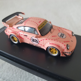 Porsche 911 964 RWB Pink Pig Time micro 1/64 Somodel