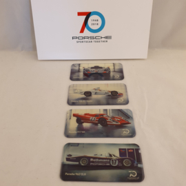 Porsche Motorsport magneetset - 70 jaar Porsche 1948-2018