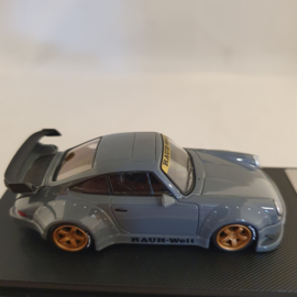 Porsche 930 RWB ciment gris 1/64 Mymodelcollect - MC640003G-2
