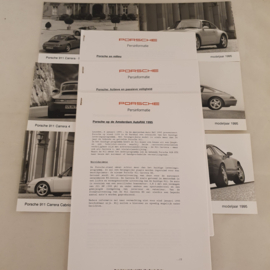 Porsche Nederland Persinformatie 1995 met 6 originele foto's