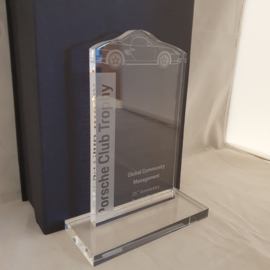 Porsche Glass Trophy 25e anniversaire Boxster - Porsche Club Trophy 2021