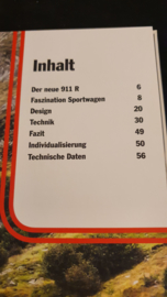 Porsche hardcover brochure 911R - Allemand