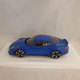 Porsche 911 991 Carrera GTS Club Coupé Amérique 2015 bleu 1/18 GT Spirit WAX02100006