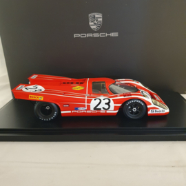 Porsche 917 K Winnaar Le Mans 1970 #23 Salzburg 1/18 Spark WAP0219400M917