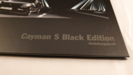 Porsche 718 Cayman S Black Edition - Brochure in collectors box