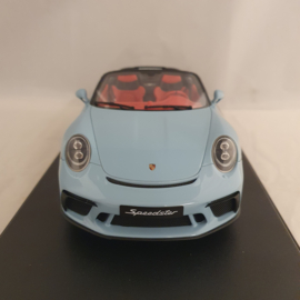 Porsche 911 991 Speedster 2019 Bleu Meissen 1/18 GT Spirit GT408