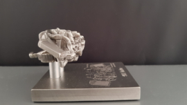 Porsche 911 997 Turbo motorblok Sculpture met VTG en Brochure