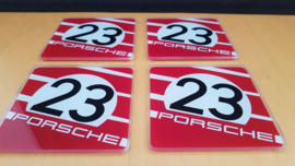 Glass coasters Porsche 917 Salzburg Porsche Design