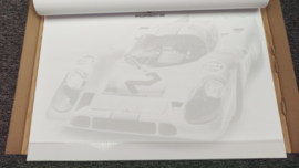 Porsche paper desk pad