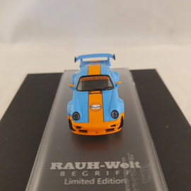 Porsche 911 964 RWB Gulf GT Vleugel 1/64 CM-Model