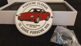 Plakette - Porsche Classic 30 Jahre Porsche 959 - AvD-Oldtimer Grand Prix 2015