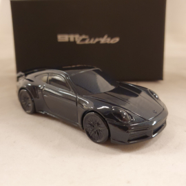 Porsche 911 992 Turbo bleu foncé metallic - Presse Papier