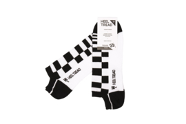 Porsche Pasha black/white - HEEL TREAD Low socks