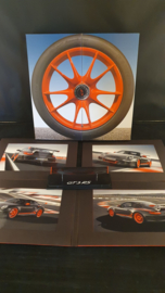 Porsche 911 997 GT3 RS miniatuur achterspoiler met foto's in eigenaarsbox