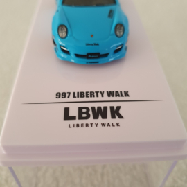 Porsche 911 997 LBWK Baby bleu 1/64 Inno64 - In64-997LB-BBL